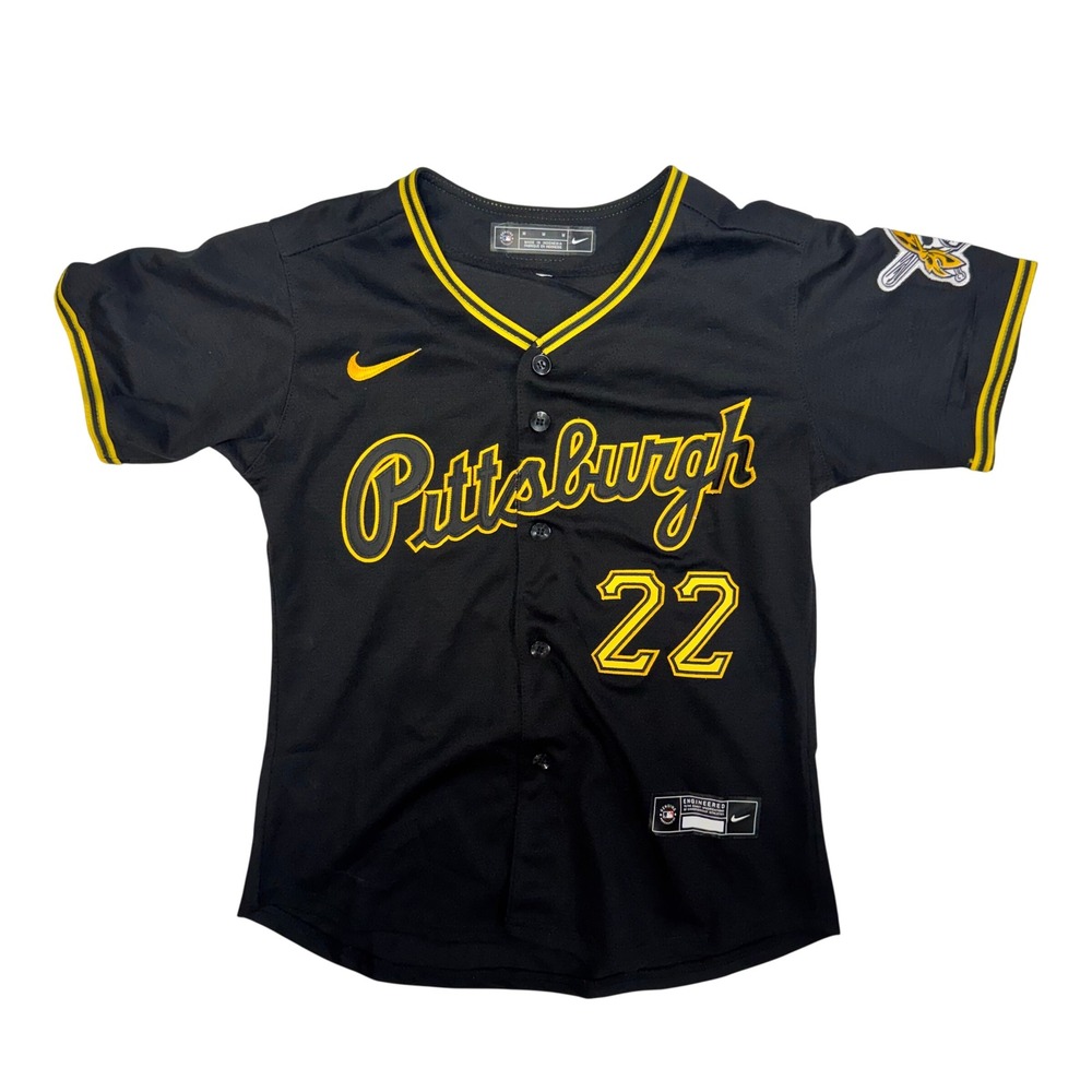 Nike Pittsburgh Pirates Andrew McCutchen 22 Jersey Womens Medium Black Stitched